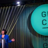 President Mantella speaking at the West Michigan Economic Forecast